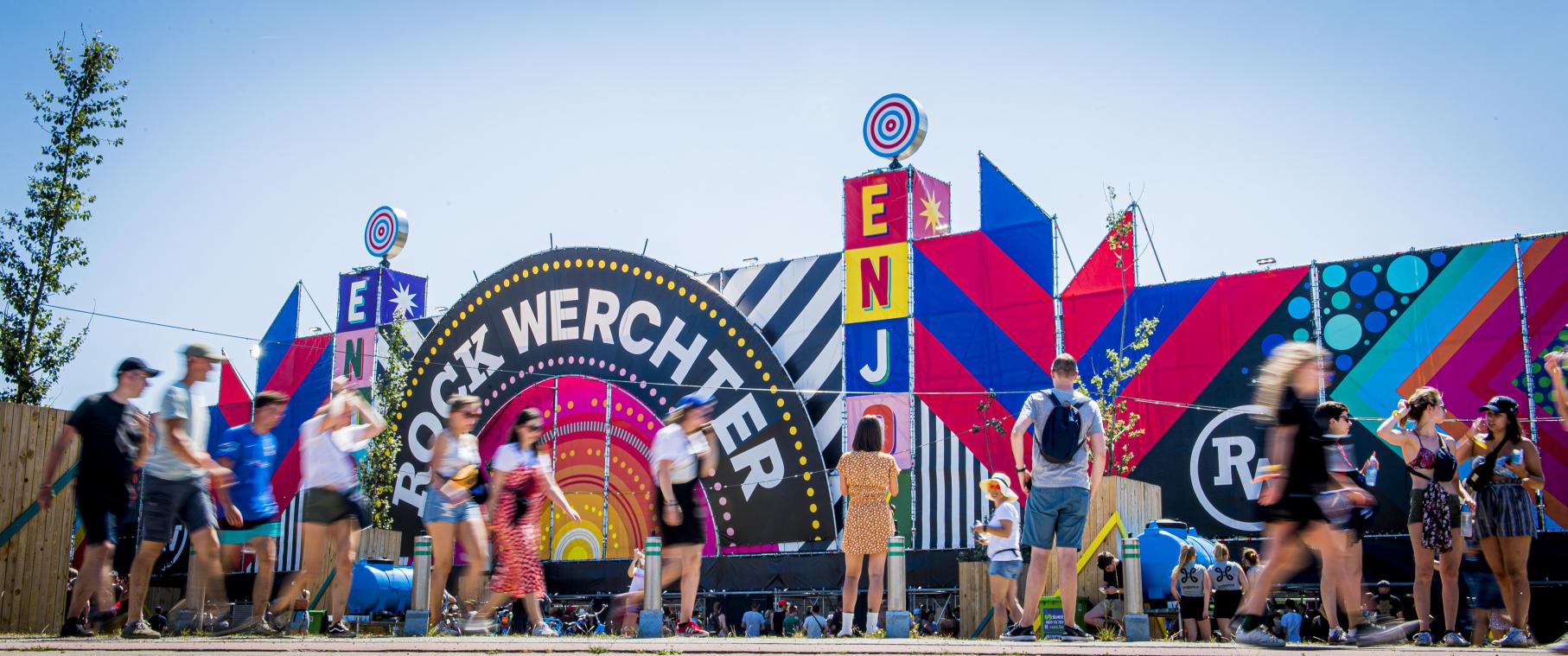 Illustration picture shows the entrance during the first day of the Rock Werchter music festival in Werchter, Thursday 27 June 2019. The 45th edition of the festival is taking place from 27 to 30 June. BELGA PHOTO JASPER JACOBS