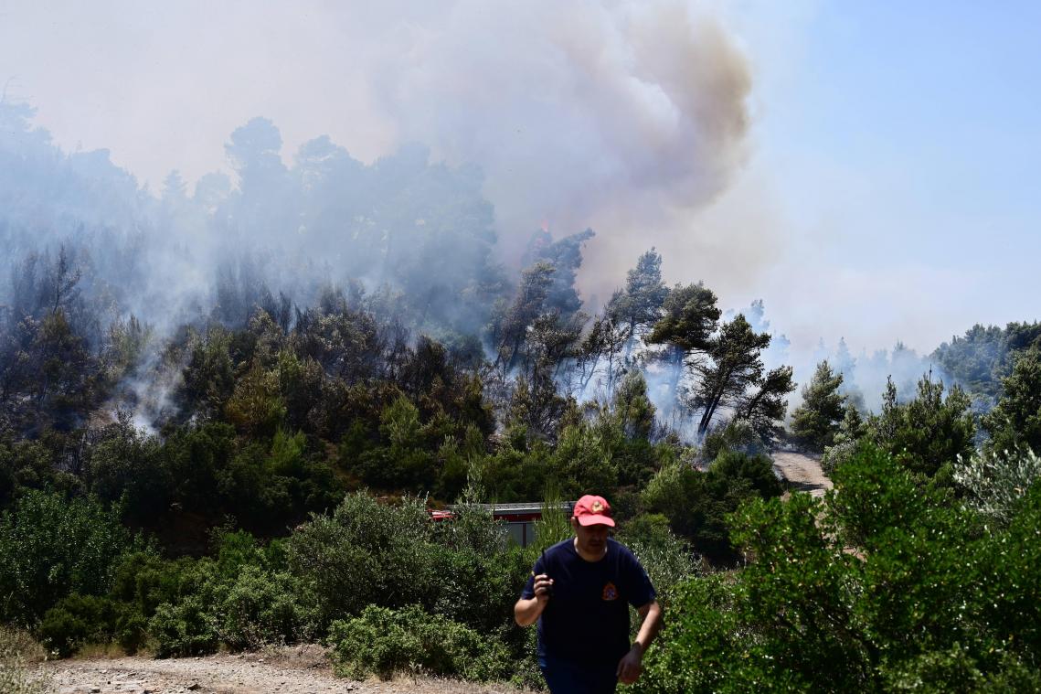 Na brand in Athene: bosbrand breekt uit op Rhodos