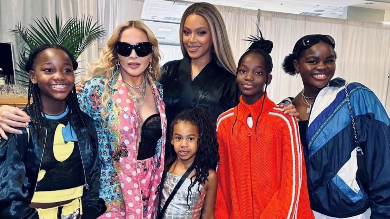 Madonna deelt zeldzame foto van Beyoncé's dochter Rumi: «Is ze al zo groot?!»