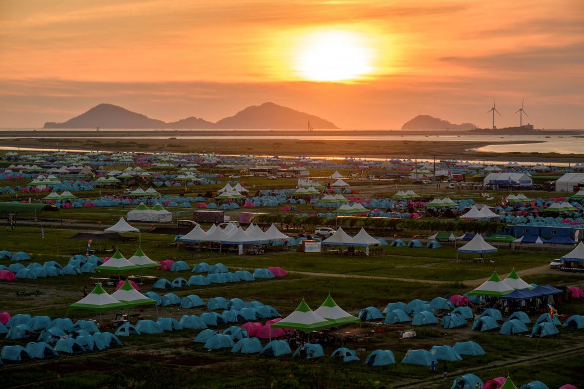 World Scout Jamboree ingekort door naderende tyfoon in Zuid-Korea, Belgische delegatie geëvacueerd