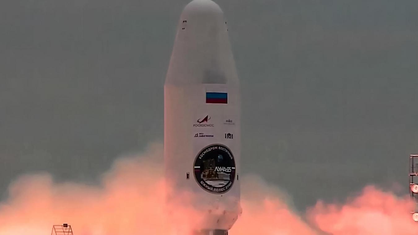 Russische maanlander Luna-25 ingeslagen op de maan: «situatie die niet volgens plan verliep»