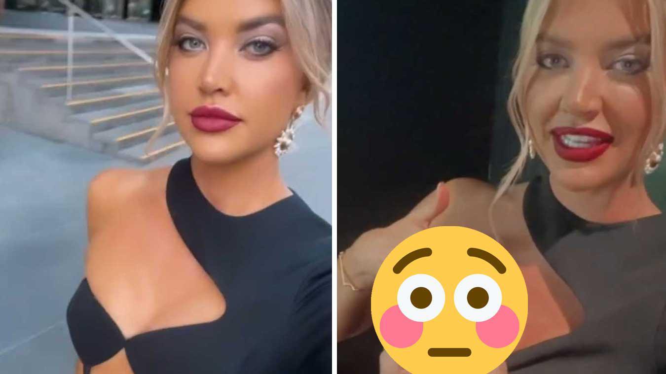 Influencer beleeft gênant moment tijdens modeshow: «Mijn borsten floepten uit mijn jurk!» (video)
