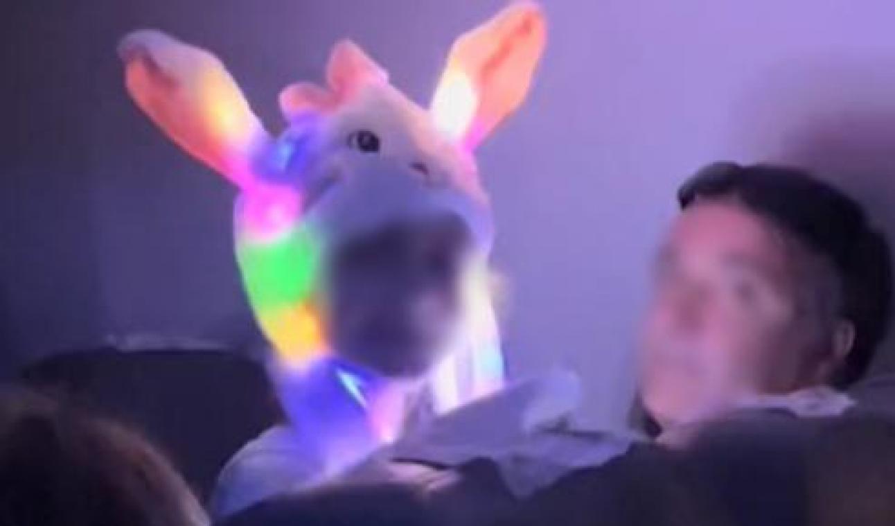 Kind houdt vliegtuig wakker met lichtgevende hoed: «Het lijkt net een rave» (video)