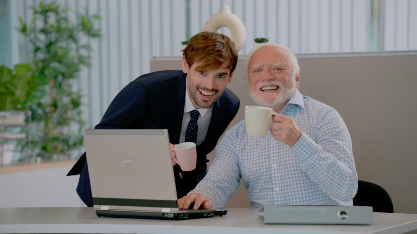 Belgische popgroep huurt wereldberoemde internetmeme in voor nieuwe muziekclip (video)