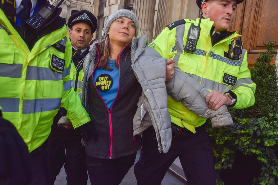 Greta Thunberg moet voor rechter verschijnen na betoging in Londen