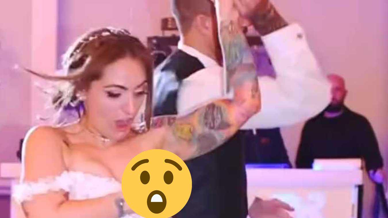 Trouwkleed van bruid komt los tijdens openingsdans: «Iedereen zag mijn tepel!» (video)