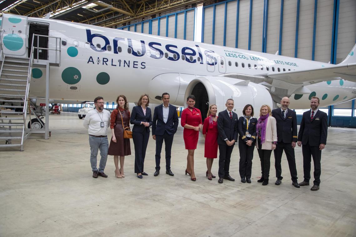 Brussels Airlines verwelkomt allereerste gloednieuwe vliegtuig