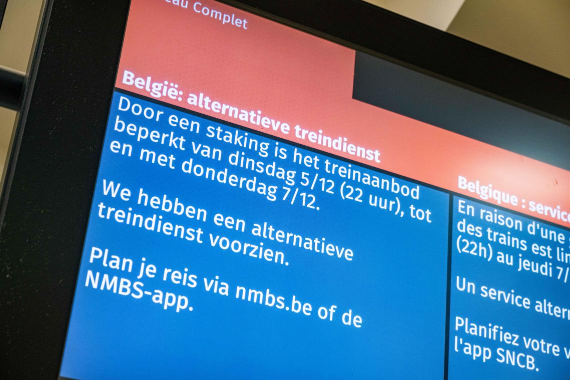 Treinstaking: «Donderdag rijden mogelijk andere treinen dan woensdag»