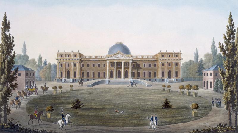 Koninklijk paleis in Laken, anno 1827.