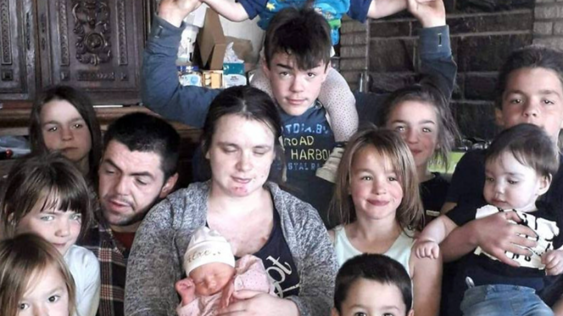 De familie X toen ze nog niet voltallig was.