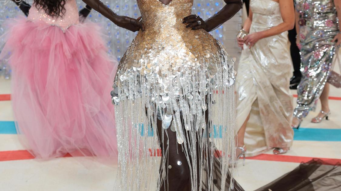 Supermodel Anok Yai in Prabal Gurung